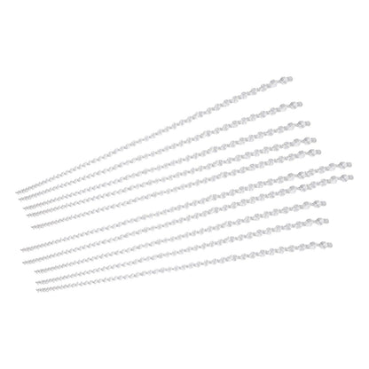 14mm Octagonal Bead String Acrylic Crystal Pearl Chains for Birthday Wedding PartyTransparent 10 Strips V1294-YM0523-3115210212411