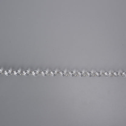 14mm Octagonal Bead String Acrylic Crystal Pearl Chains for Birthday Wedding PartyTransparent 10 Strips V1294-YM0523-3115210212411