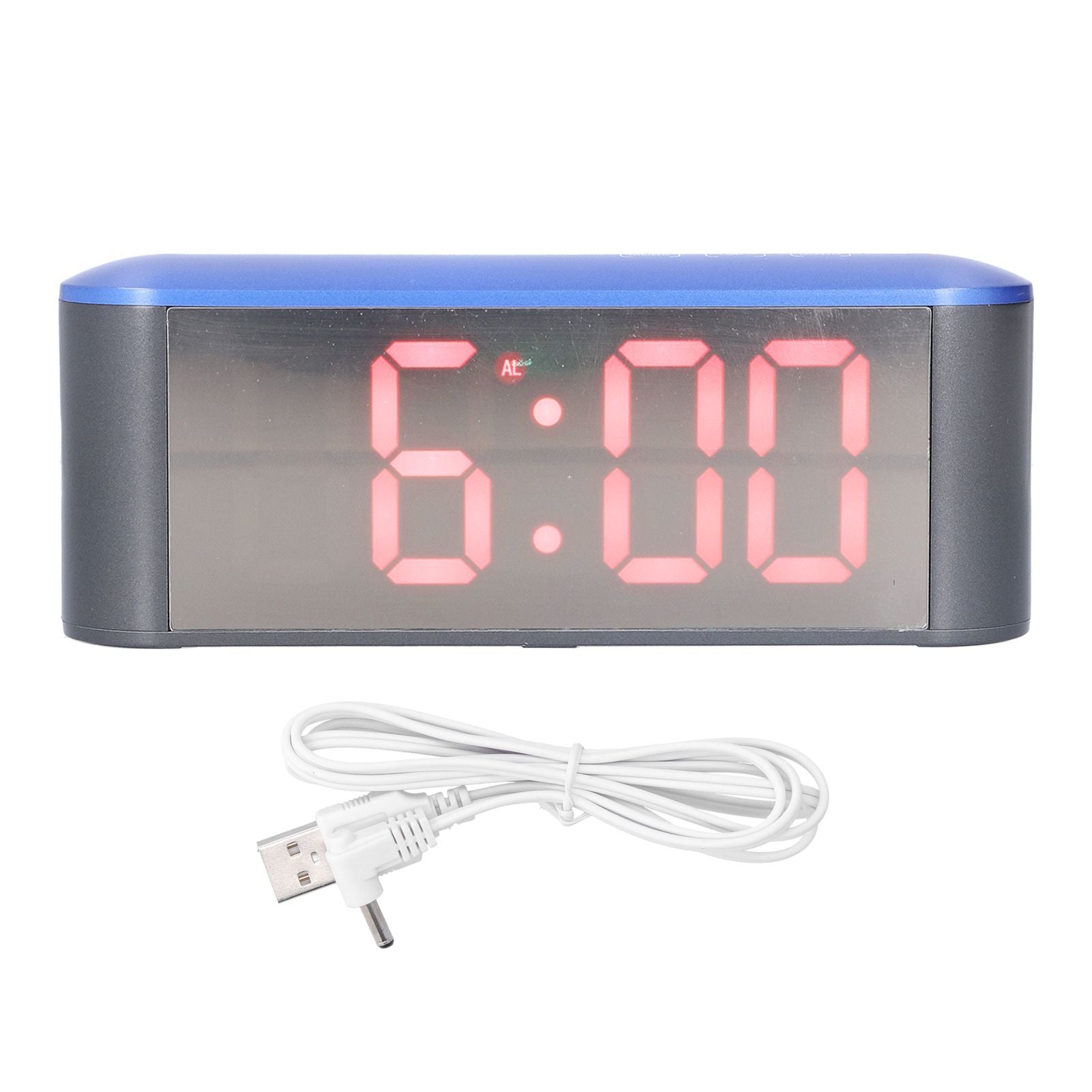 Digital Alarm Clock Stylish Exquisite LED Large Display Electronic Household Desktop ClockRed V1294-YM0523-3115210212712
