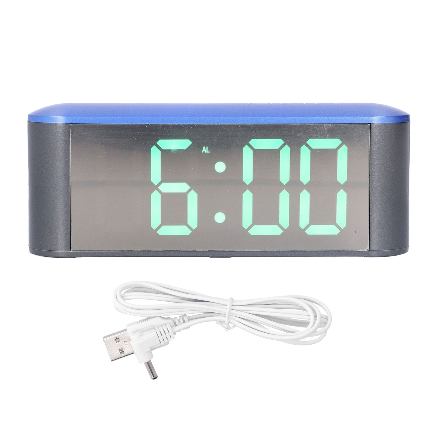 Digital Alarm Clock Stylish Exquisite LED Large Display Electronic Household Desktop ClockGreen V1294-YM0523-3115210212713