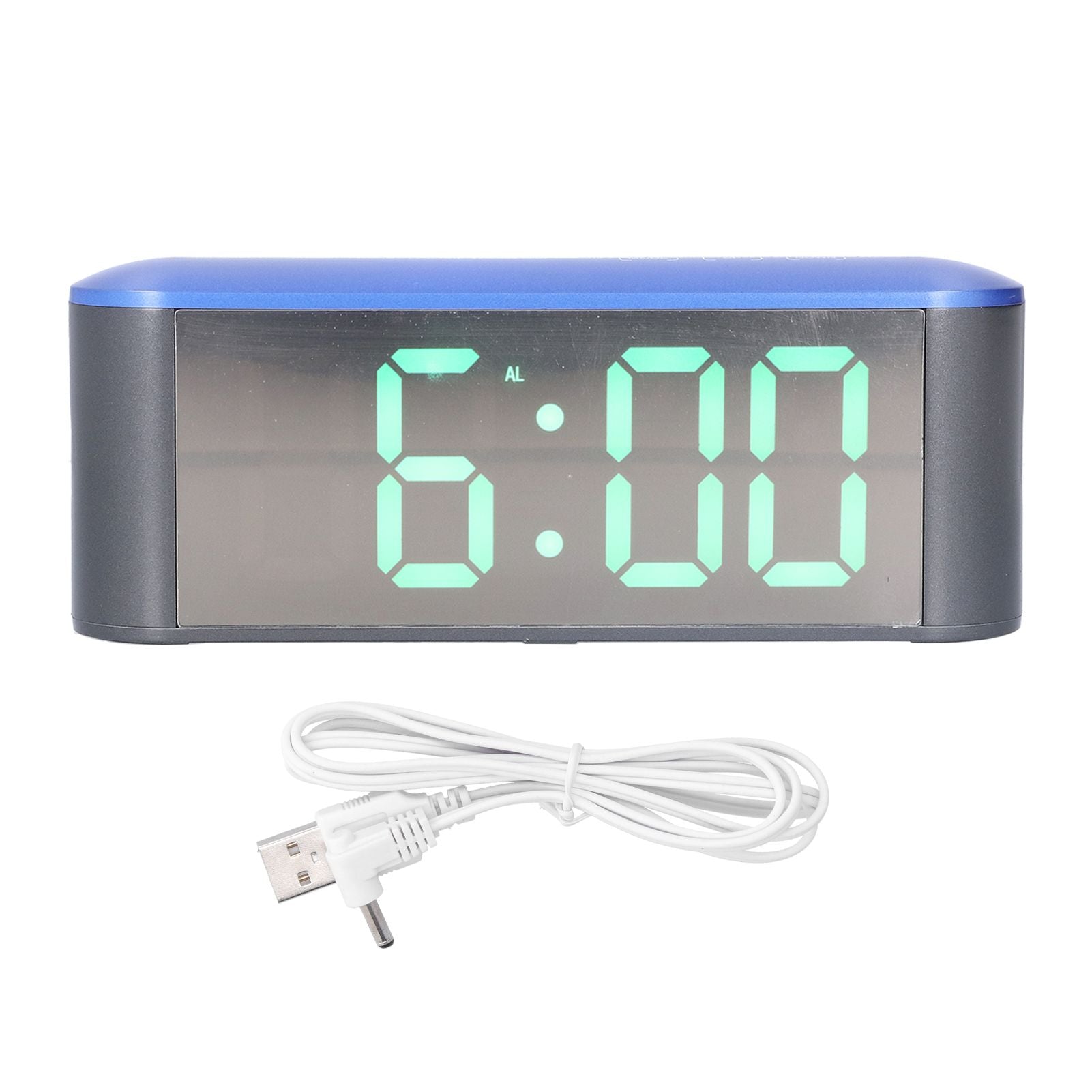 Digital Alarm Clock Stylish Exquisite LED Large Display Electronic Household Desktop ClockGreen V1294-YM0523-3115210212713
