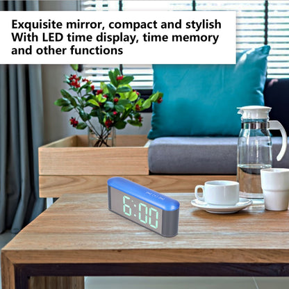 Digital Alarm Clock Stylish Exquisite LED Large Display Electronic Household Desktop ClockGreen V1294-YM0523-3115210212713