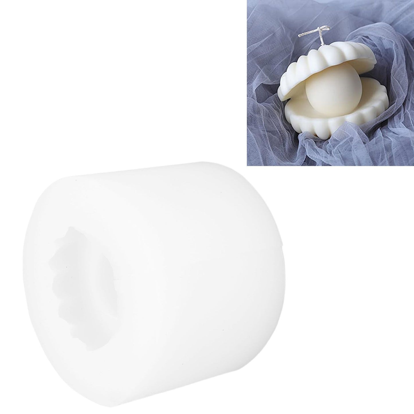 Silicone Candle Mold Pearl Shell Shaped Soap Mold DIY Art Crafts Mould Cake Decoration Tools V1294-YM0523-3115210212911