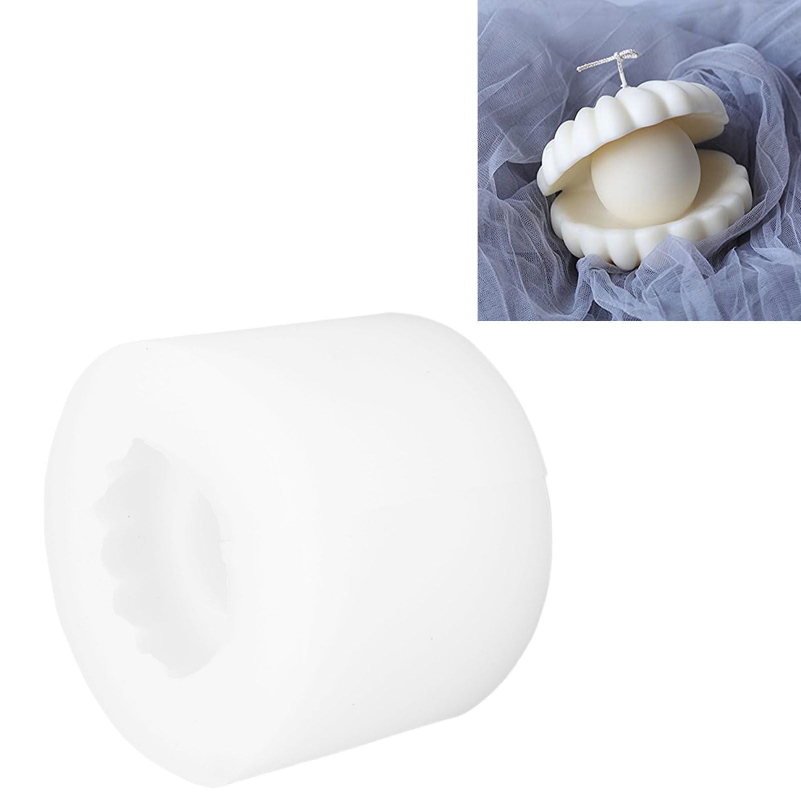 Silicone Candle Mold Pearl Shell Shaped Soap Mold DIY Art Crafts Mould Cake Decoration Tools V1294-YM0523-3115210212911