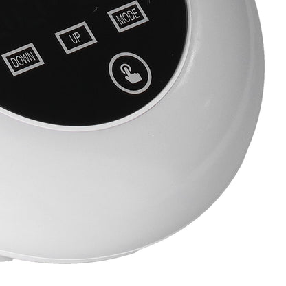 LED Digital Alarm Clock Mirror Clock Thermometer Clock 7 Color Electronic Clock for Bedroom OfficeGreen Word V1294-YM0523-3115210213011