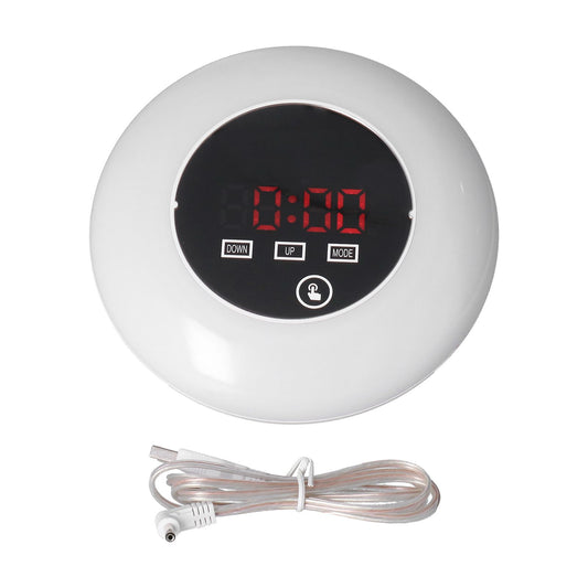 LED Digital Alarm Clock Mirror Clock Thermometer Clock 7 Color Electronic Clock for Bedroom OfficeRed Word V1294-YM0523-3115210213012