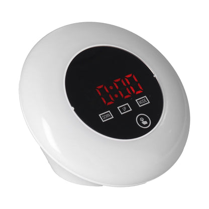 LED Digital Alarm Clock Mirror Clock Thermometer Clock 7 Color Electronic Clock for Bedroom OfficeRed Word V1294-YM0523-3115210213012