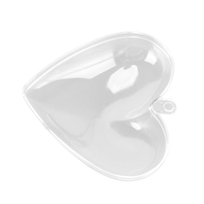 5Pcs Clear Fillable Ball Transparent Heart Shape Plastic Ornaments for DIY Crafts Christmas Tree BirthdayS V1294-YM0523-3115210213511