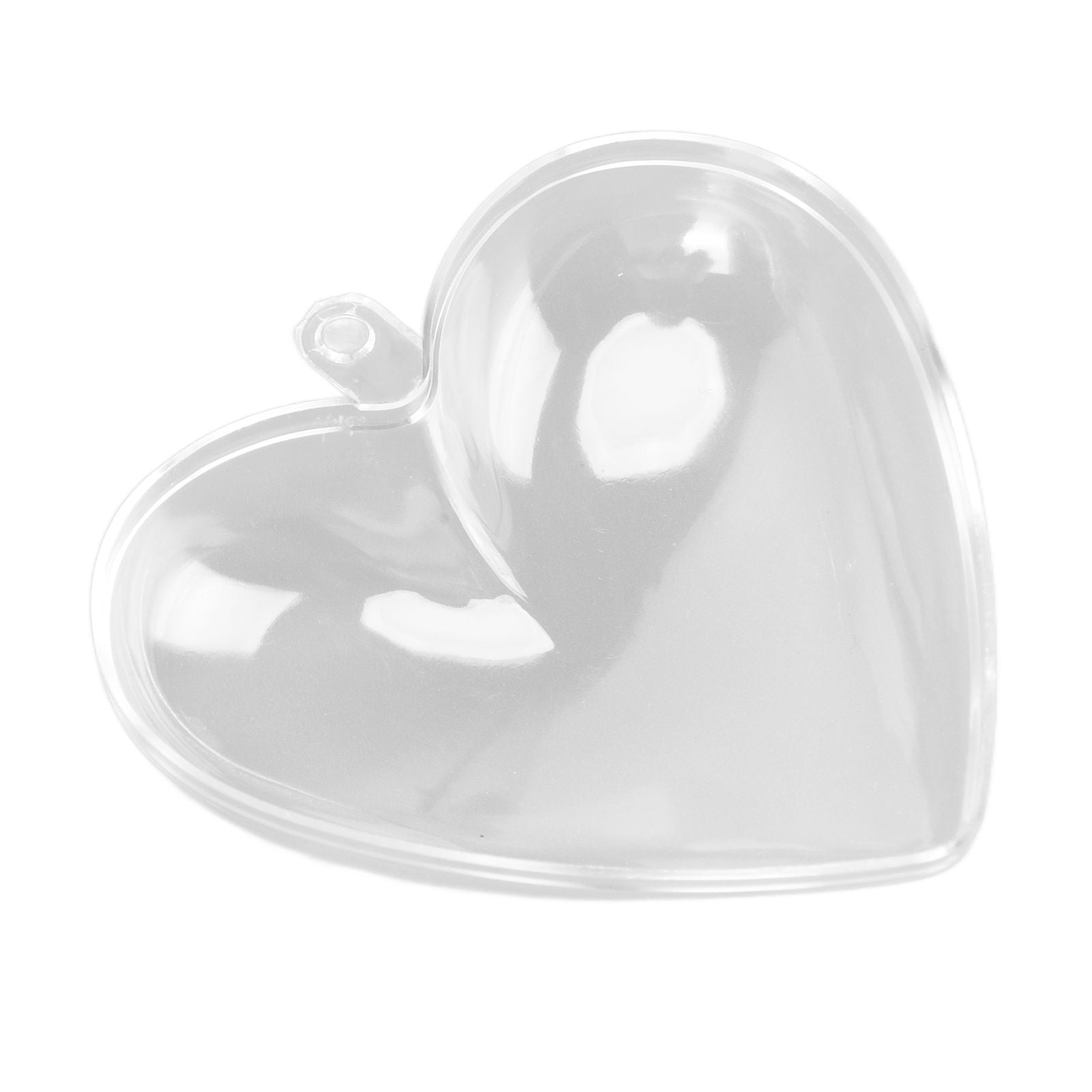 5Pcs Clear Fillable Ball Transparent Heart Shape Plastic Ornaments for DIY Crafts Christmas Tree BirthdayS V1294-YM0523-3115210213511