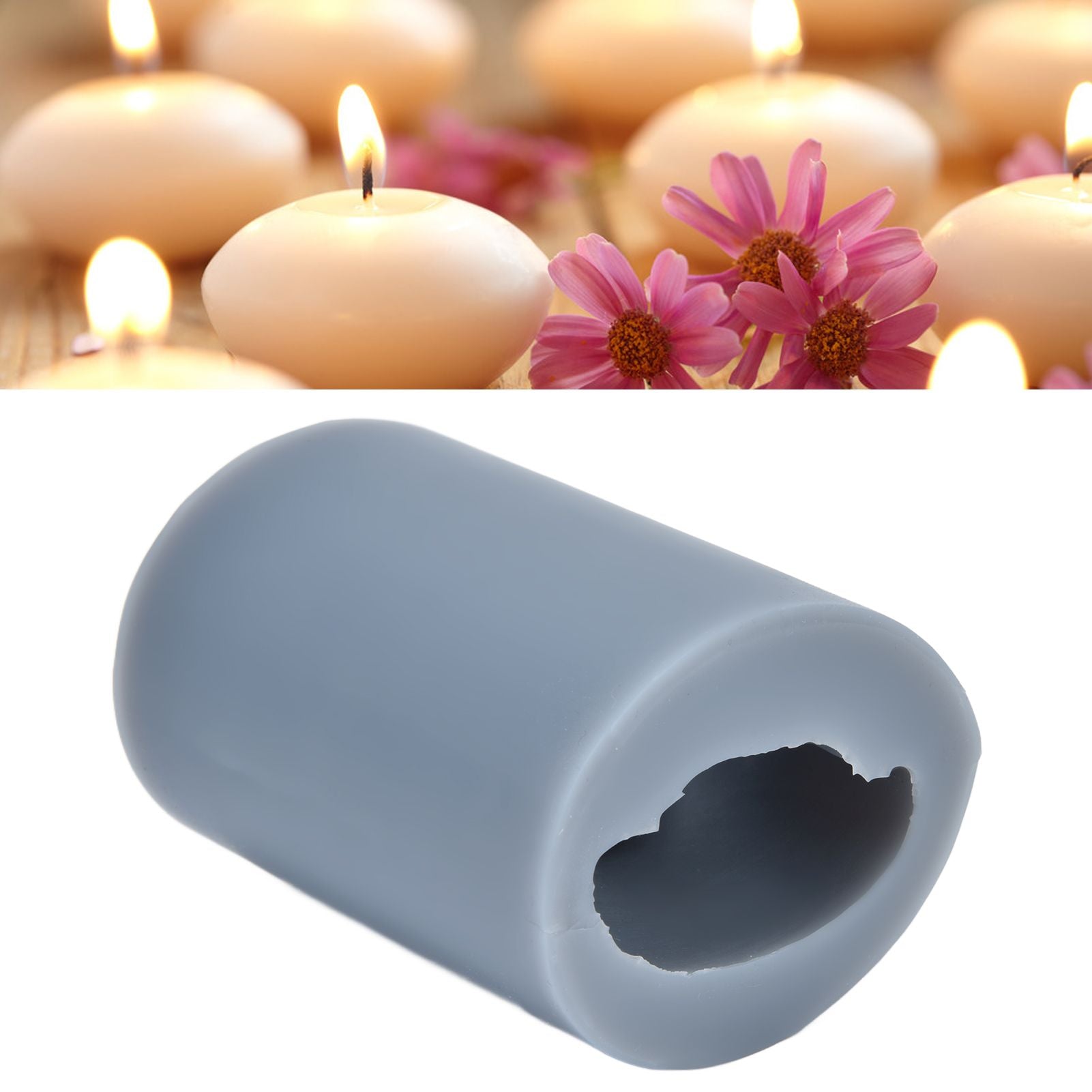 Silicone Skull Candle Mold 3D Skull Head Mold with Rubber Rings for Home Cake Decoration V1294-YM0523-3115210213611