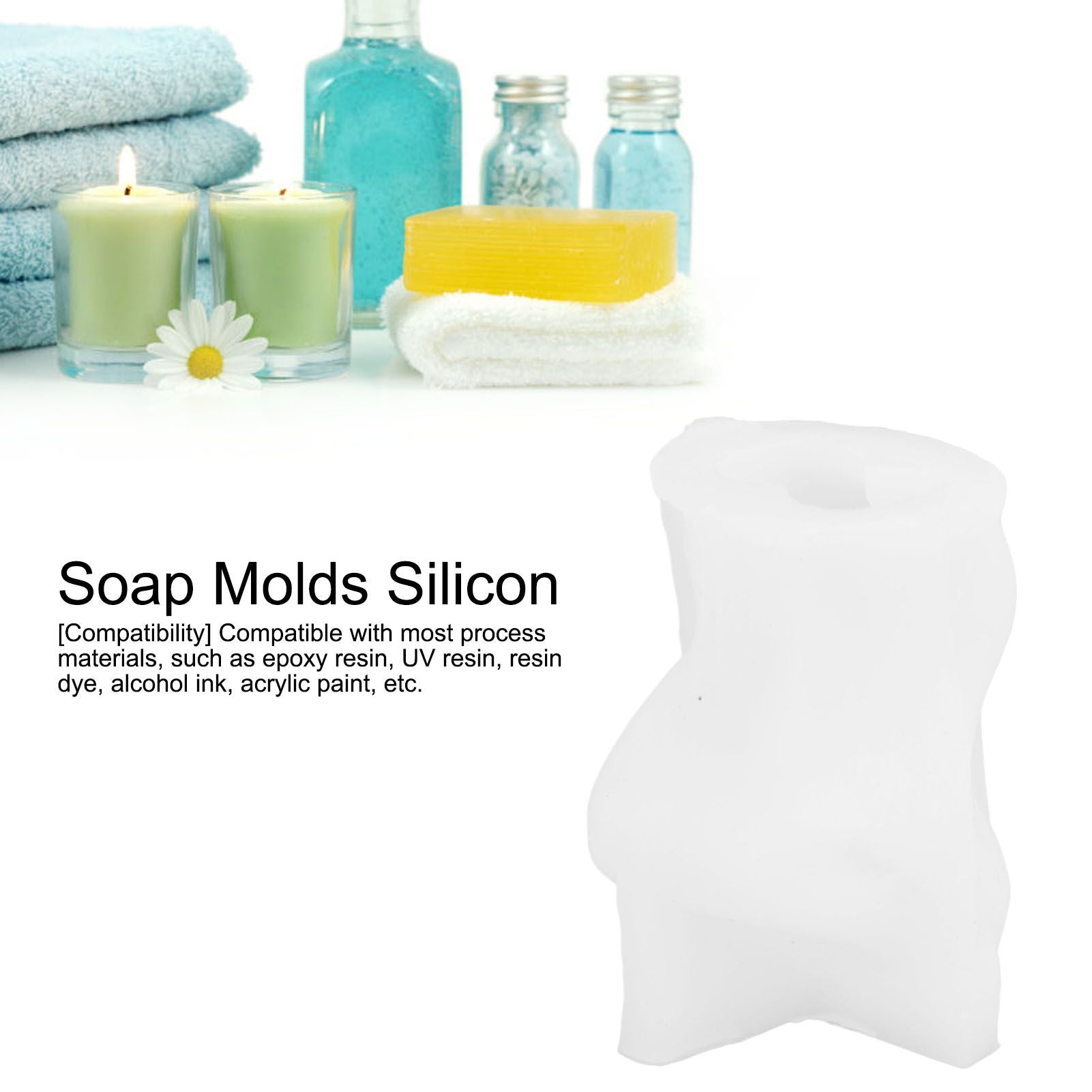Silicone Molds Personalized Crafts Flexibility Multi Material Compatibility Silicone Fondant Mold V1294-YM0523-3115210214011
