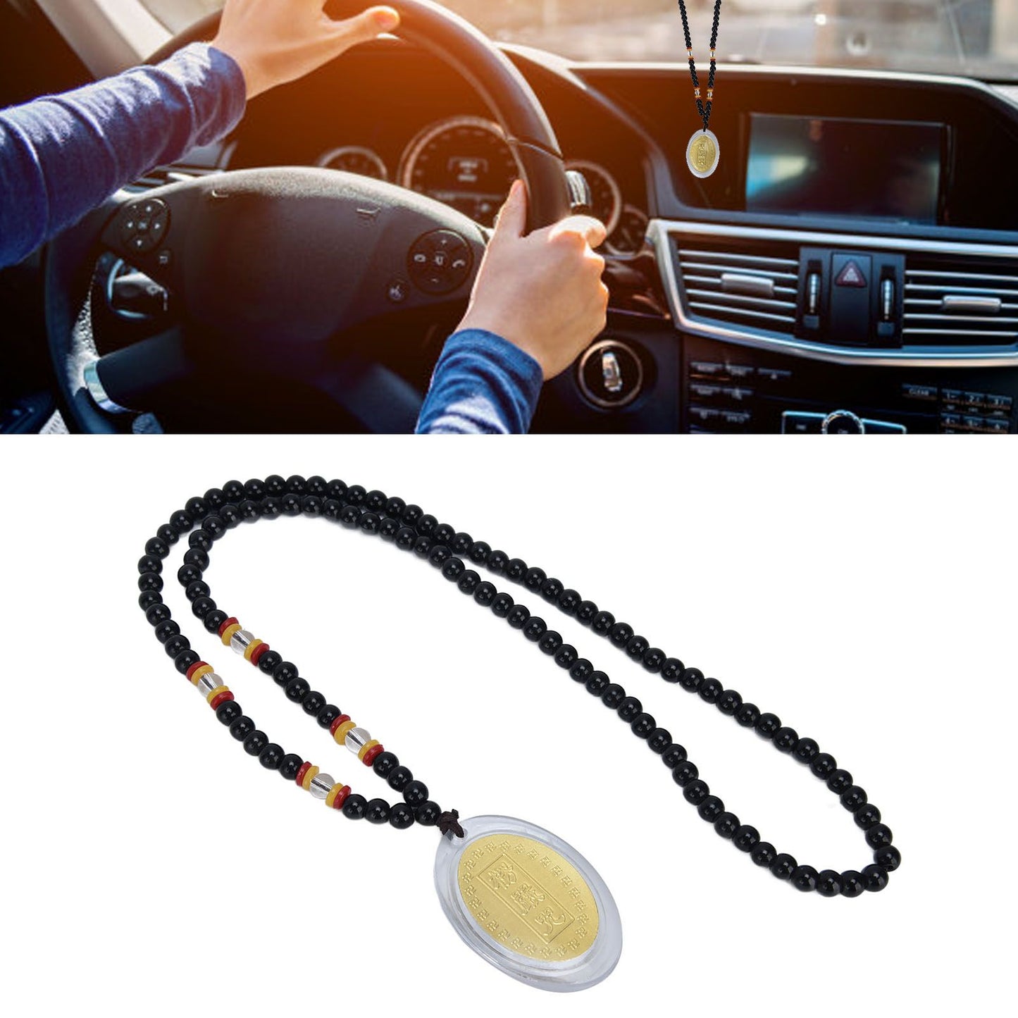 5Pcs Amulet Pendant Multi Purpose Exquisite Workmanship Simple Stylish Appearance Safe Healthy Car Pendant V1294-YM0523-3115210215411