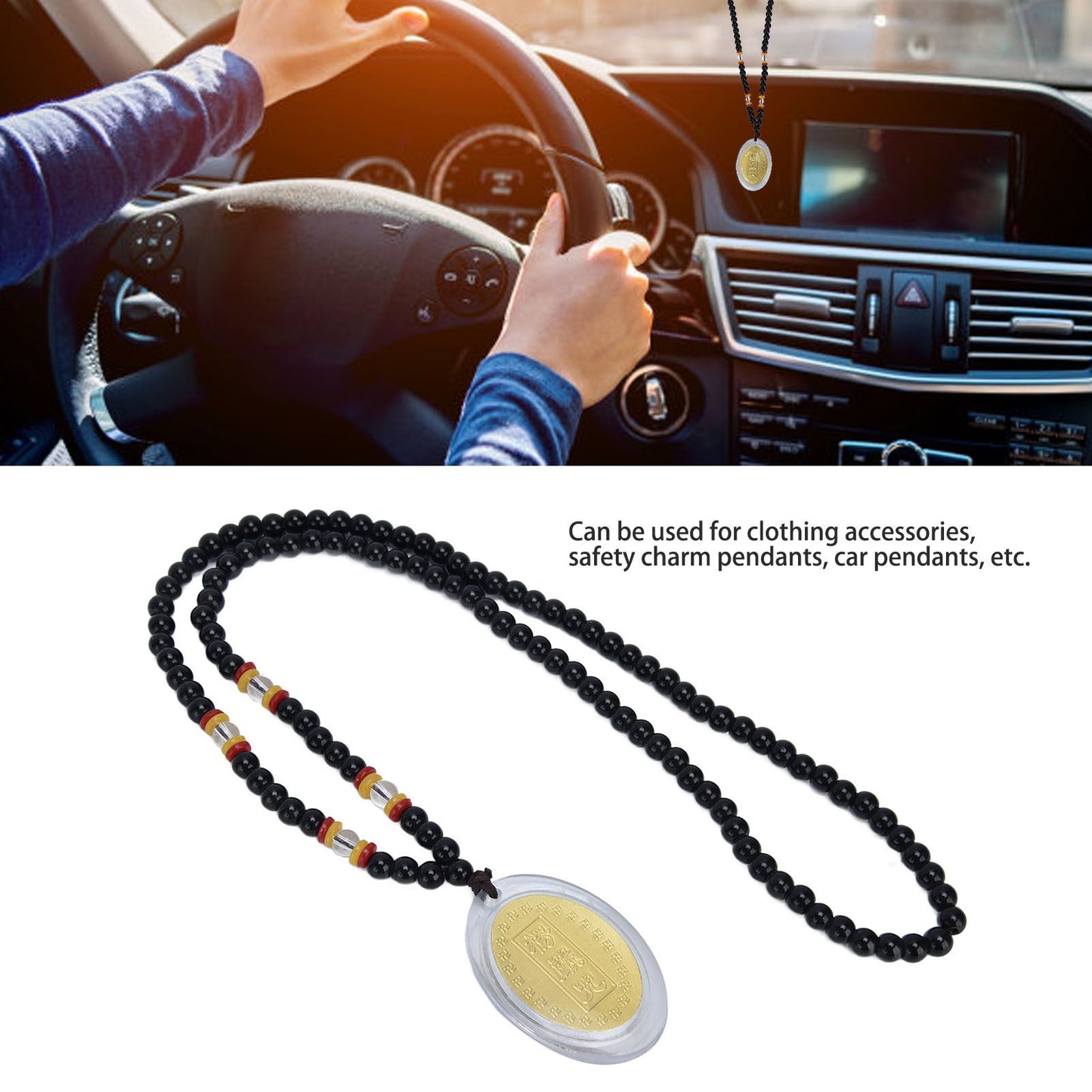 5Pcs Amulet Pendant Multi Purpose Exquisite Workmanship Simple Stylish Appearance Safe Healthy Car Pendant V1294-YM0523-3115210215411