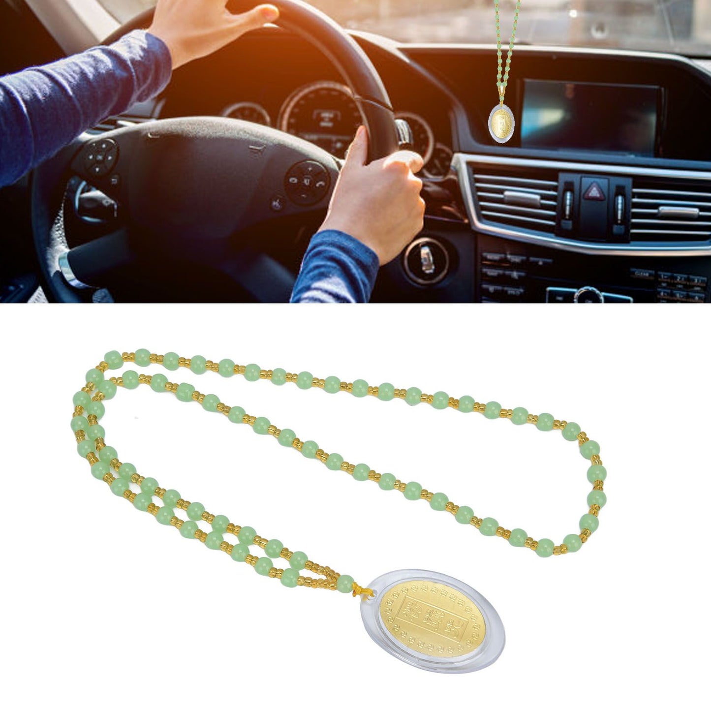 5Pcs Amulet Pendant Multi Purpose Exquisite Workmanship Simple Stylish Appearance Safe Healthy Car Pendant V1294-YM0523-3115210215412
