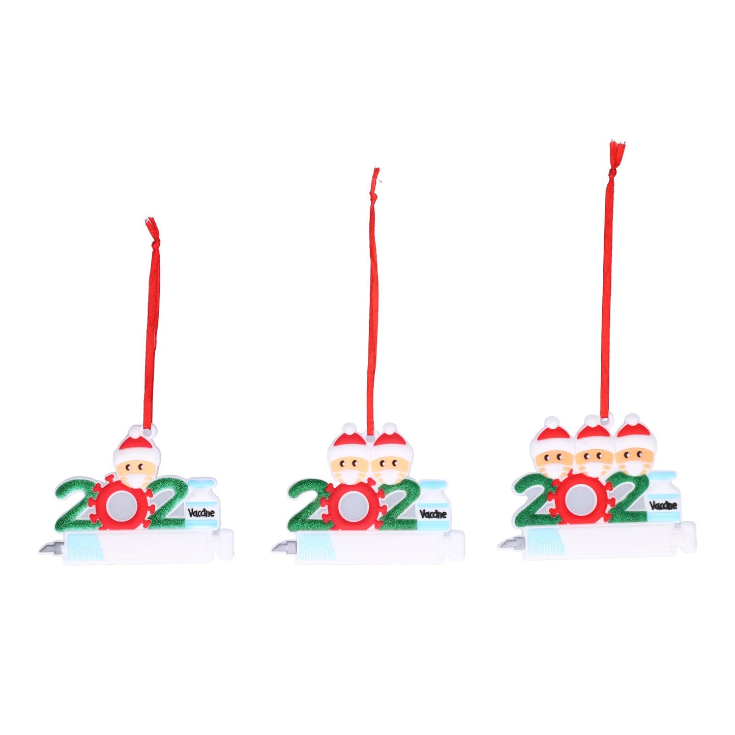 3PCS Personalized Christmas Ornament 2021 Snowman Series Family Members Name Christmas Tree Decorating V1294-YM0523-3115210215911