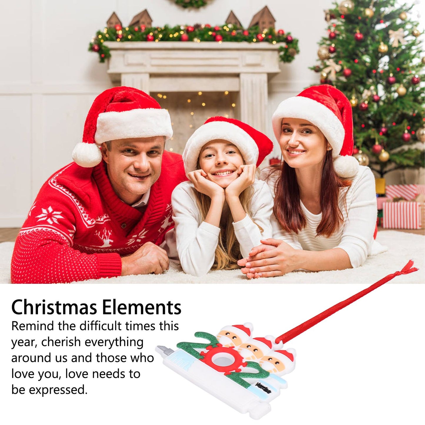 3PCS Personalized Christmas Ornament 2021 Snowman Series Family Members Name Christmas Tree Decorating V1294-YM0523-3115210215911