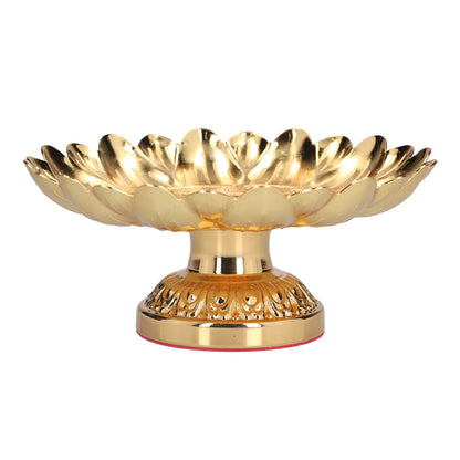 Fruit Tray Retro Style Flat Glossy Durable Alloy Decorative Plate for Temples Sacrifices Home Decoration V1294-YM0523-3115210216511