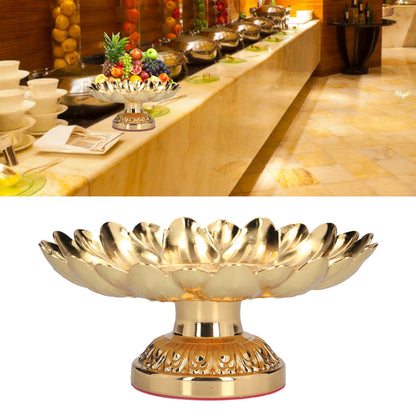 Fruit Tray Retro Style Flat Glossy Durable Alloy Decorative Plate for Temples Sacrifices Home Decoration V1294-YM0523-3115210216511