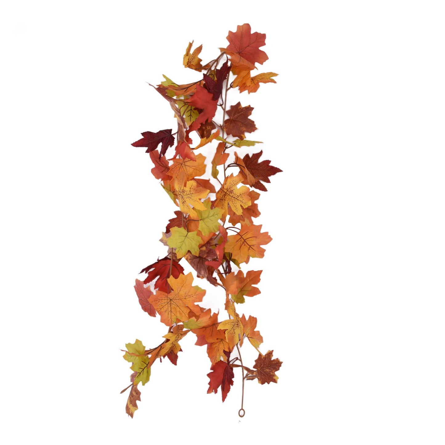 Decorative Artificial Maple Garland Fall Leaf Garland Decoration Thanksgiving Halloween Fake Maple VineTwo V1294-YM0523-3115210217312