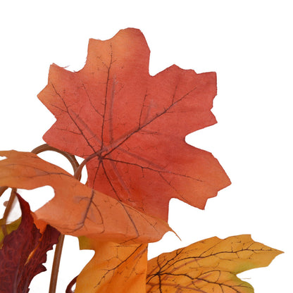 Decorative Artificial Maple Garland Fall Leaf Garland Decoration Thanksgiving Halloween Fake Maple VineTwo V1294-YM0523-3115210217312
