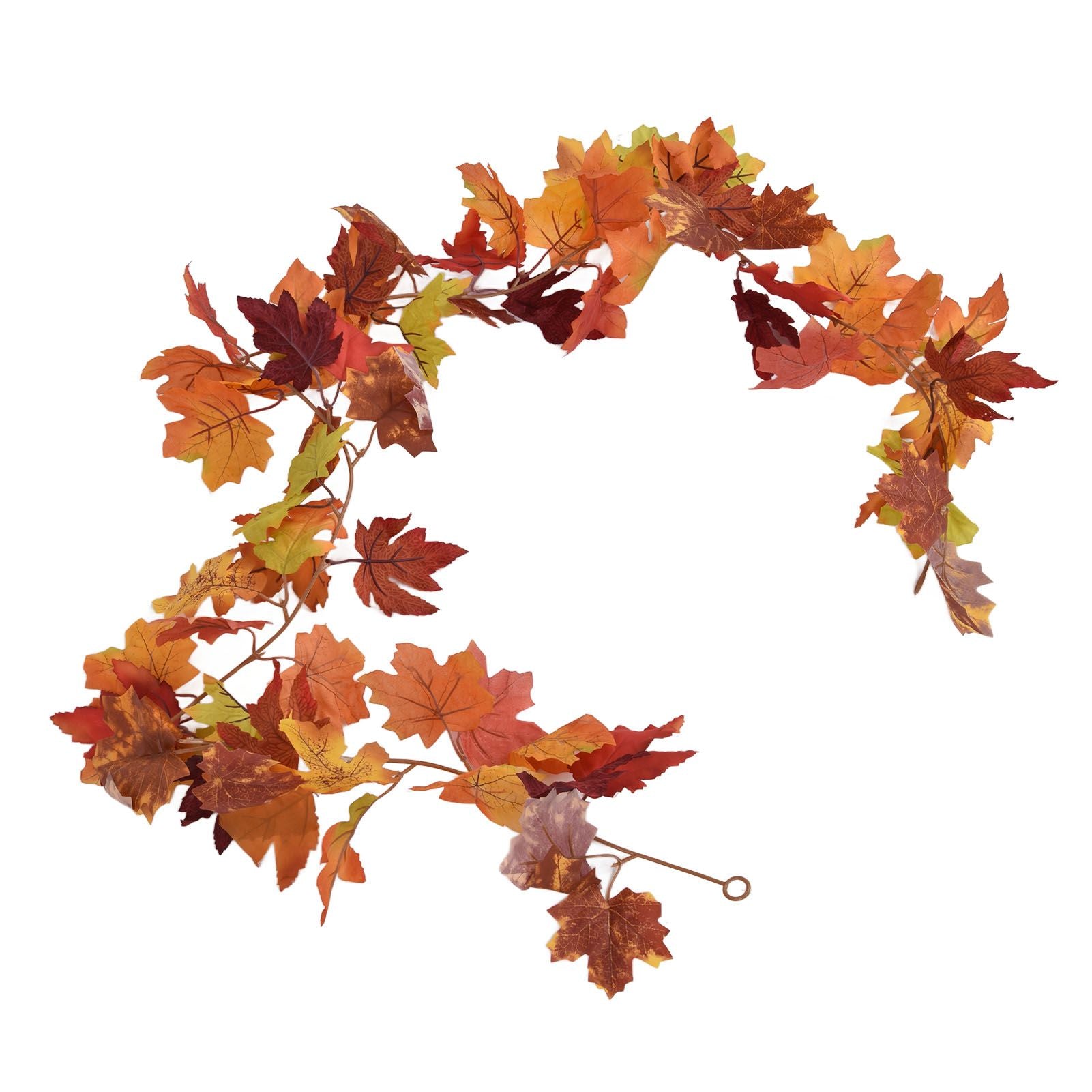 Decorative Artificial Maple Garland Fall Leaf Garland Decoration Thanksgiving Halloween Fake Maple VineTwo V1294-YM0523-3115210217312