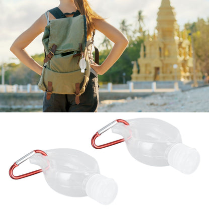 2Set 50ml Travel Bottle with Keychain Flip Cap Plastic Liquid Bottle Refillable Leakproof Transparent Squeeze V1294-YM0523-3115210217611