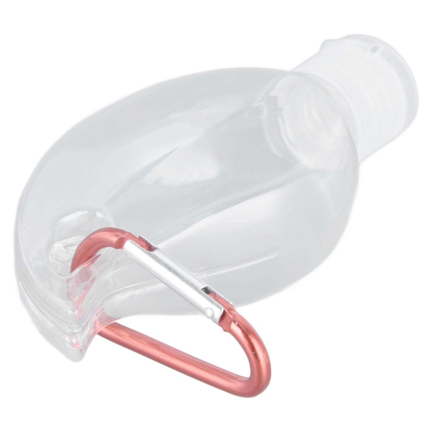 2Set 50ml Travel Bottle with Keychain Flip Cap Plastic Liquid Bottle Refillable Leakproof Transparent Squeeze V1294-YM0523-3115210217611
