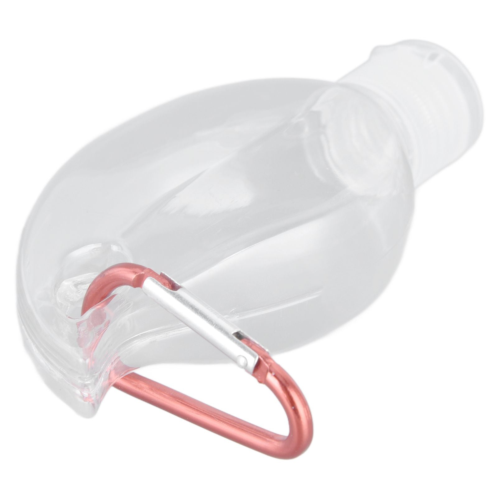 2Set 50ml Travel Bottle with Keychain Flip Cap Plastic Liquid Bottle Refillable Leakproof Transparent Squeeze V1294-YM0523-3115210217611