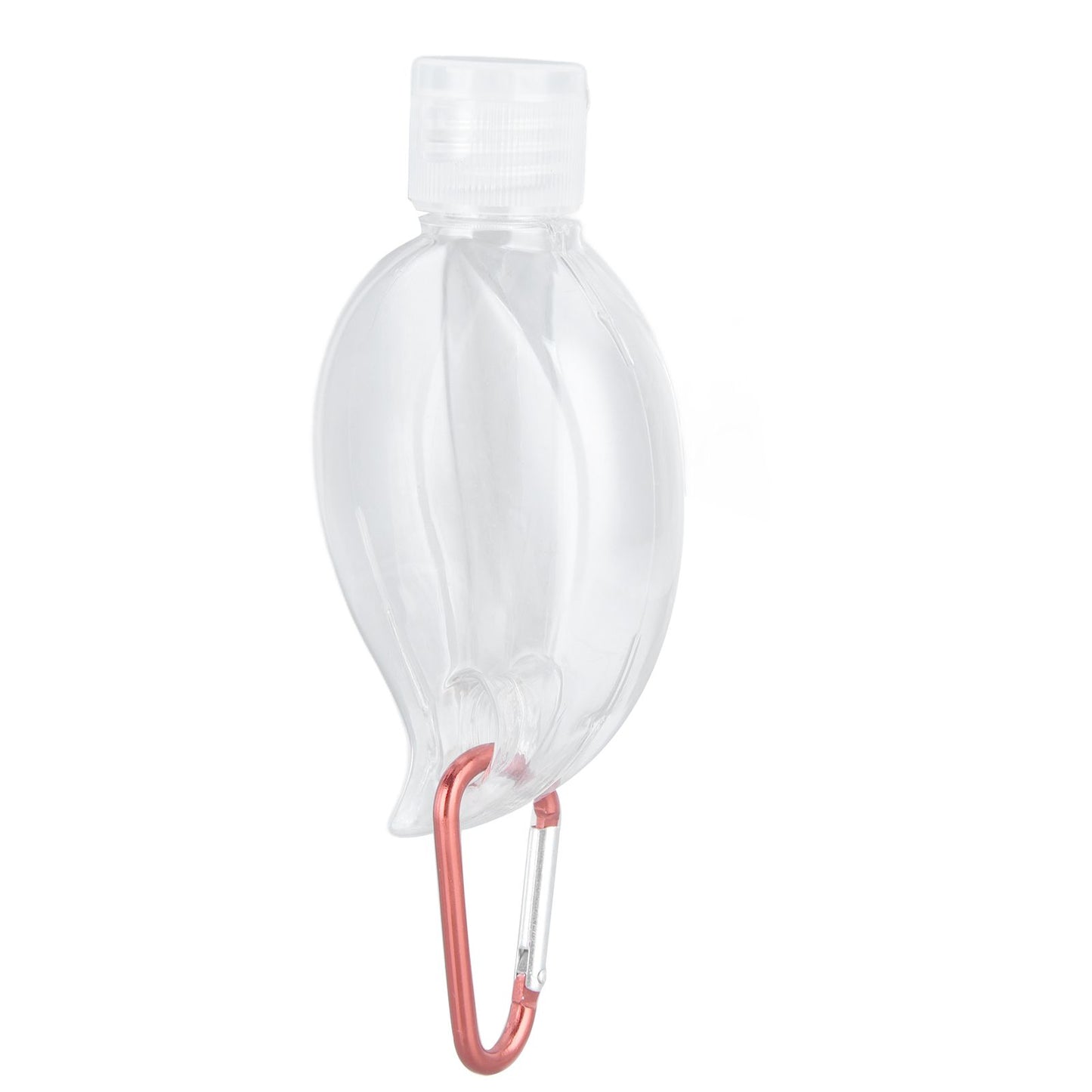 2Set 50ml Travel Bottle with Keychain Flip Cap Plastic Liquid Bottle Refillable Leakproof Transparent Squeeze V1294-YM0523-3115210217611