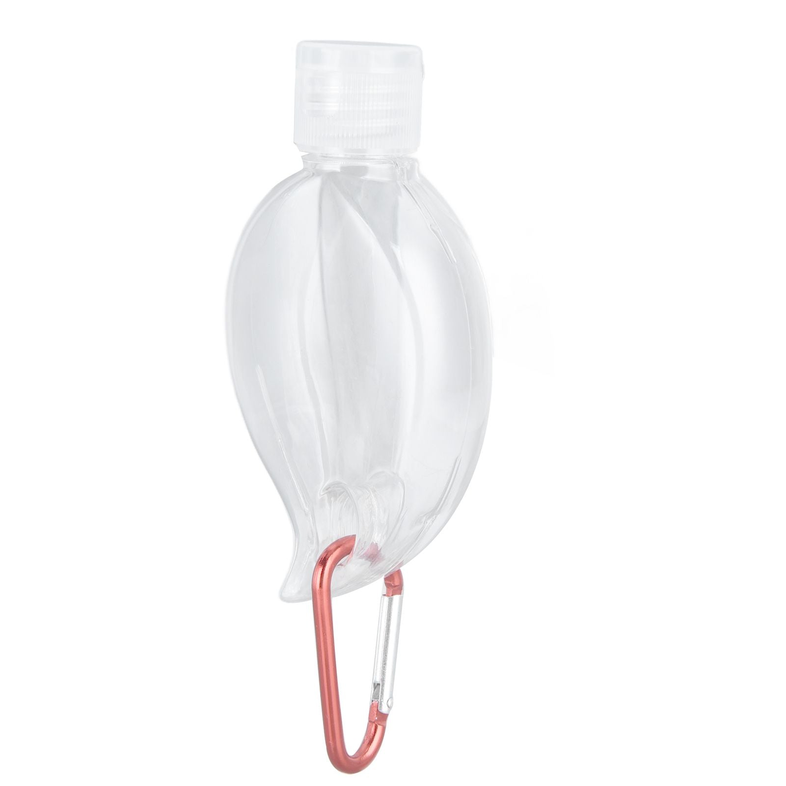 2Set 50ml Travel Bottle with Keychain Flip Cap Plastic Liquid Bottle Refillable Leakproof Transparent Squeeze V1294-YM0523-3115210217611