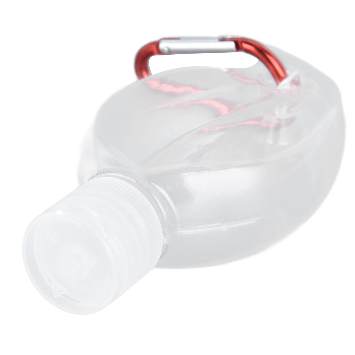 2Set 50ml Travel Bottle with Keychain Flip Cap Plastic Liquid Bottle Refillable Leakproof Transparent Squeeze V1294-YM0523-3115210217611
