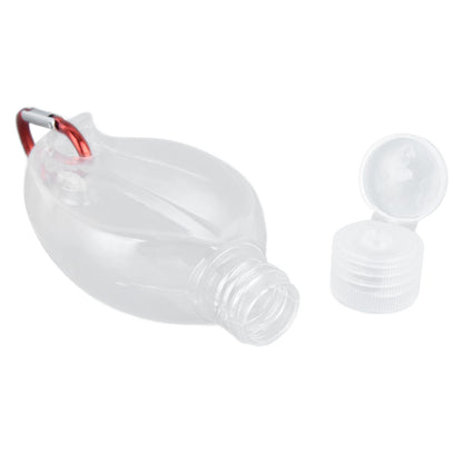 2Set 50ml Travel Bottle with Keychain Flip Cap Plastic Liquid Bottle Refillable Leakproof Transparent Squeeze V1294-YM0523-3115210217611