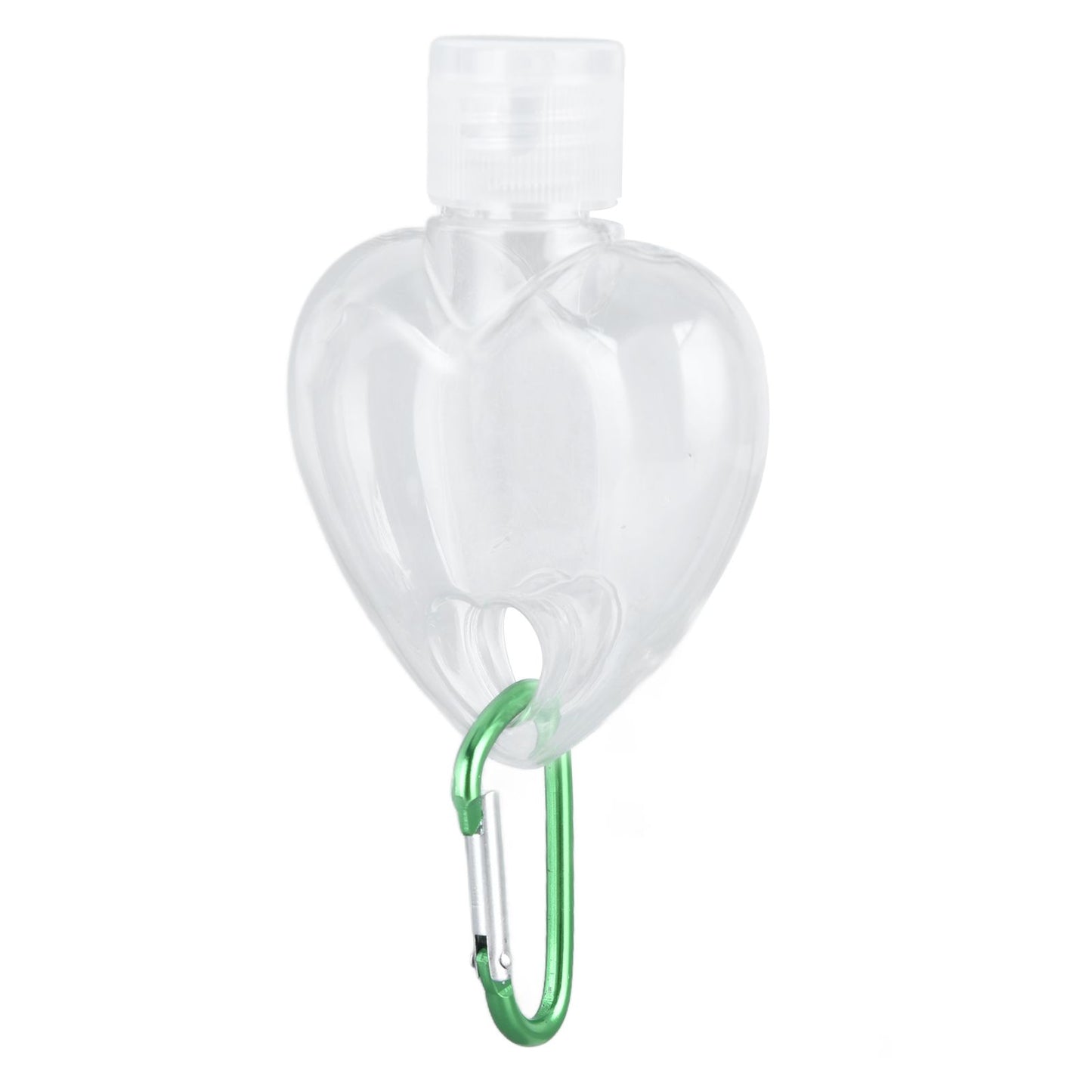 2Set 50ml Travel Bottle with Keychain Flip Cap Plastic Liquid Bottle Refillable Leakproof Transparent Squeeze V1294-YM0523-3115210217612