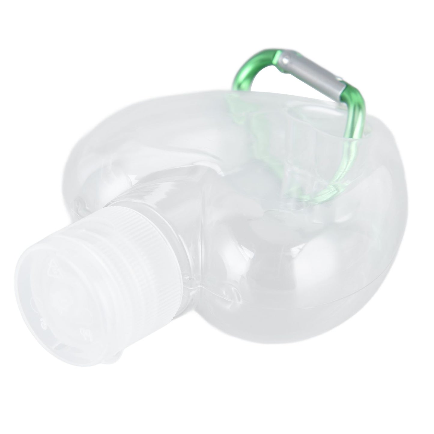 2Set 50ml Travel Bottle with Keychain Flip Cap Plastic Liquid Bottle Refillable Leakproof Transparent Squeeze V1294-YM0523-3115210217612