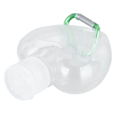 2Set 50ml Travel Bottle with Keychain Flip Cap Plastic Liquid Bottle Refillable Leakproof Transparent Squeeze V1294-YM0523-3115210217612