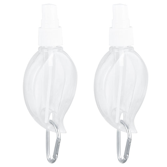 2 Pcs 50ml Travel Keychain Bottles Portable Plastic Clear Leakproof Refillable Empty Squeeze Container for V1294-YM0523-3115210217711