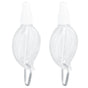 2 Pcs 50ml Travel Keychain Bottles Portable Plastic Clear Leakproof Refillable Empty Squeeze Container for V1294-YM0523-3115210217711
