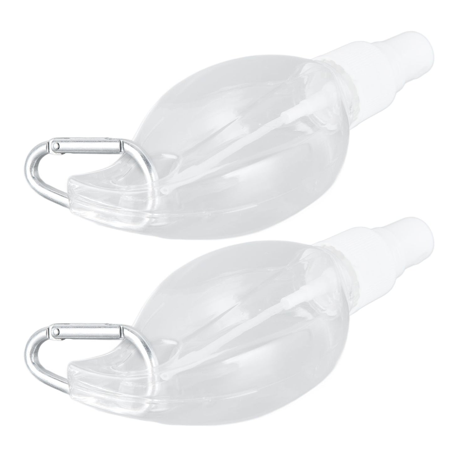2 Pcs 50ml Travel Keychain Bottles Portable Plastic Clear Leakproof Refillable Empty Squeeze Container for V1294-YM0523-3115210217711