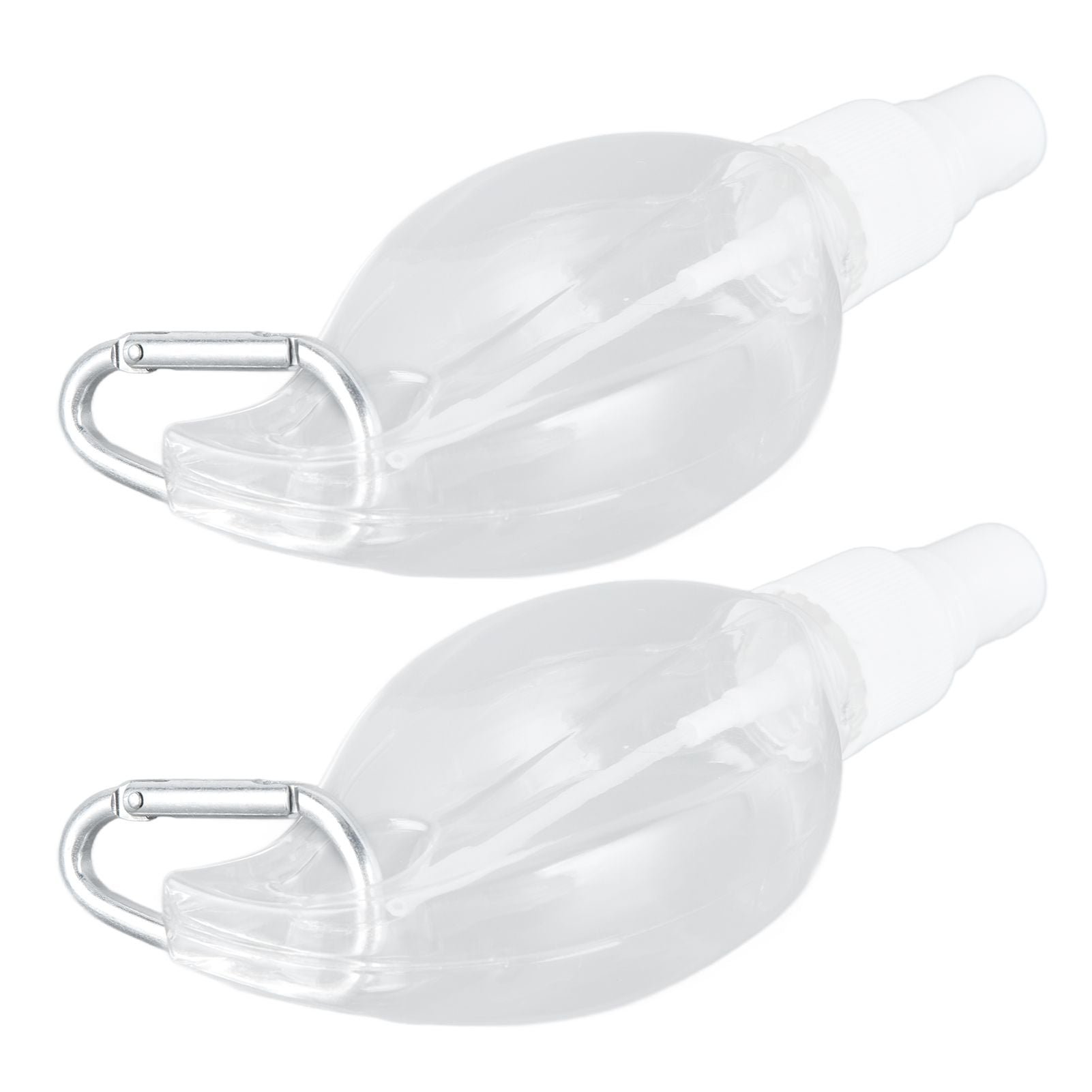 2 Pcs 50ml Travel Keychain Bottles Portable Plastic Clear Leakproof Refillable Empty Squeeze Container for V1294-YM0523-3115210217711