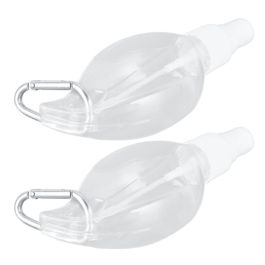 2 Pcs 50ml Travel Keychain Bottles Portable Plastic Clear Leakproof Refillable Empty Squeeze Container for V1294-YM0523-3115210217711