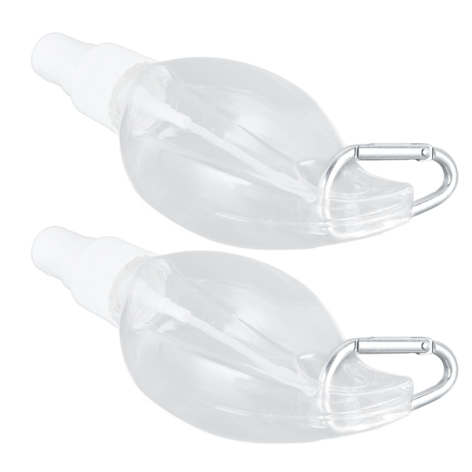 2 Pcs 50ml Travel Keychain Bottles Portable Plastic Clear Leakproof Refillable Empty Squeeze Container for V1294-YM0523-3115210217711