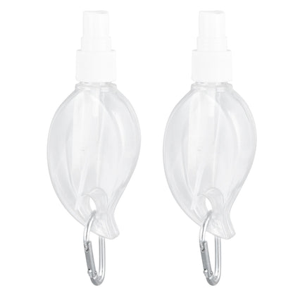 2 Pcs 50ml Travel Keychain Bottles Portable Plastic Clear Leakproof Refillable Empty Squeeze Container for V1294-YM0523-3115210217711