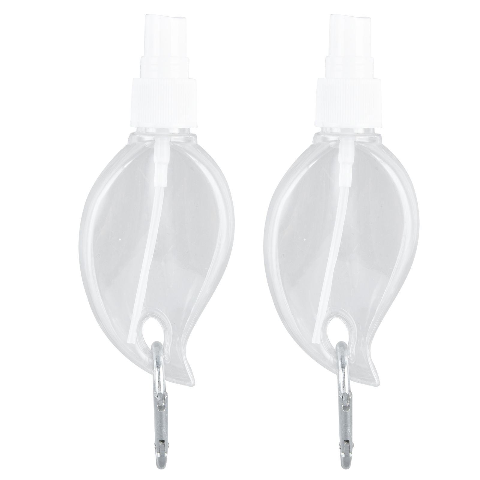 2 Pcs 50ml Travel Keychain Bottles Portable Plastic Clear Leakproof Refillable Empty Squeeze Container for V1294-YM0523-3115210217711