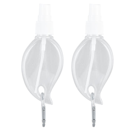 2 Pcs 50ml Travel Keychain Bottles Portable Plastic Clear Leakproof Refillable Empty Squeeze Container for V1294-YM0523-3115210217711