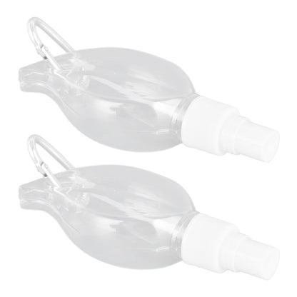 2 Pcs 50ml Travel Keychain Bottles Portable Plastic Clear Leakproof Refillable Empty Squeeze Container for V1294-YM0523-3115210217711
