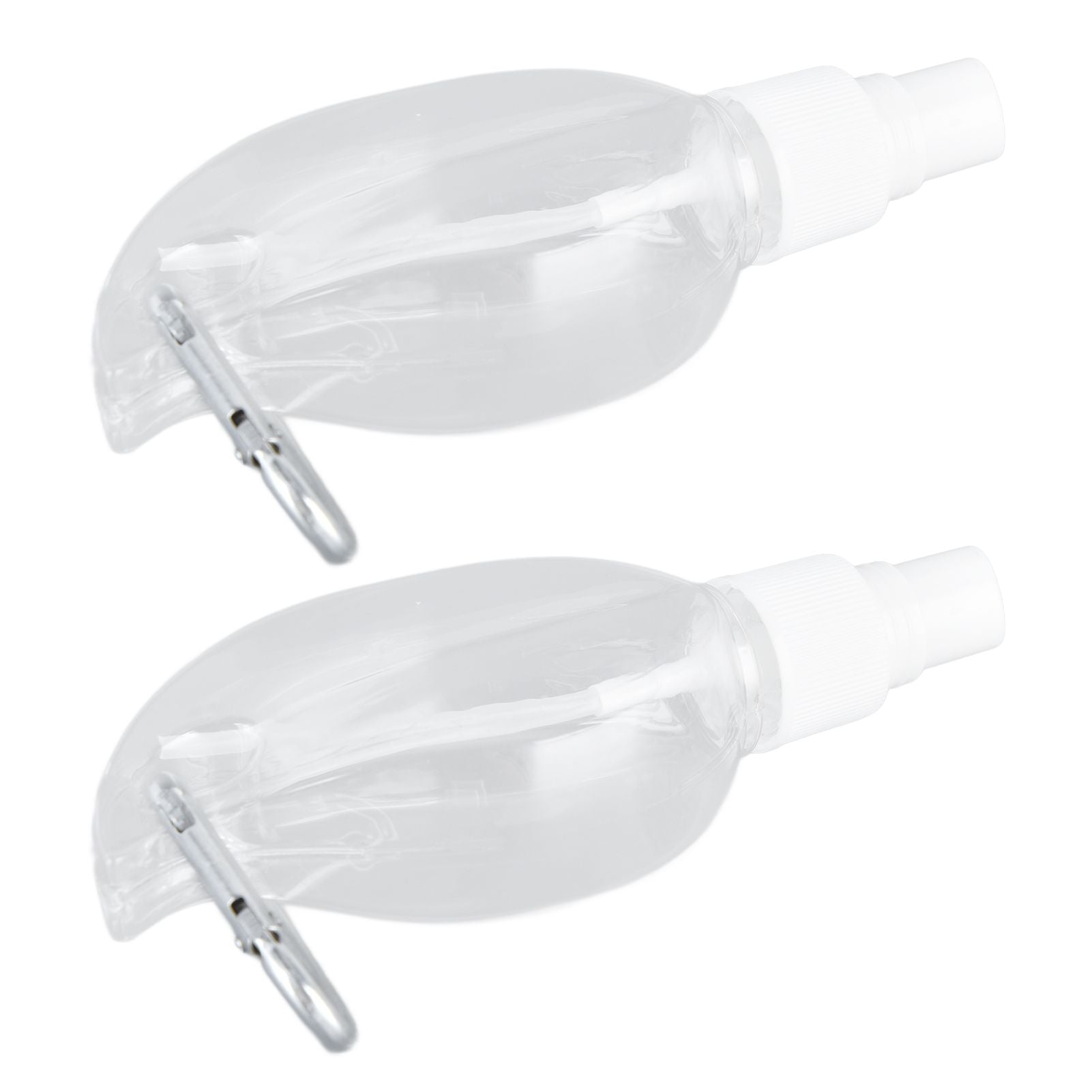 2 Pcs 50ml Travel Keychain Bottles Portable Plastic Clear Leakproof Refillable Empty Squeeze Container for V1294-YM0523-3115210217711