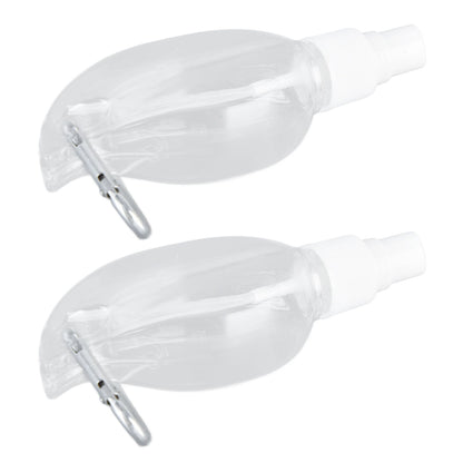 2 Pcs 50ml Travel Keychain Bottles Portable Plastic Clear Leakproof Refillable Empty Squeeze Container for V1294-YM0523-3115210217711