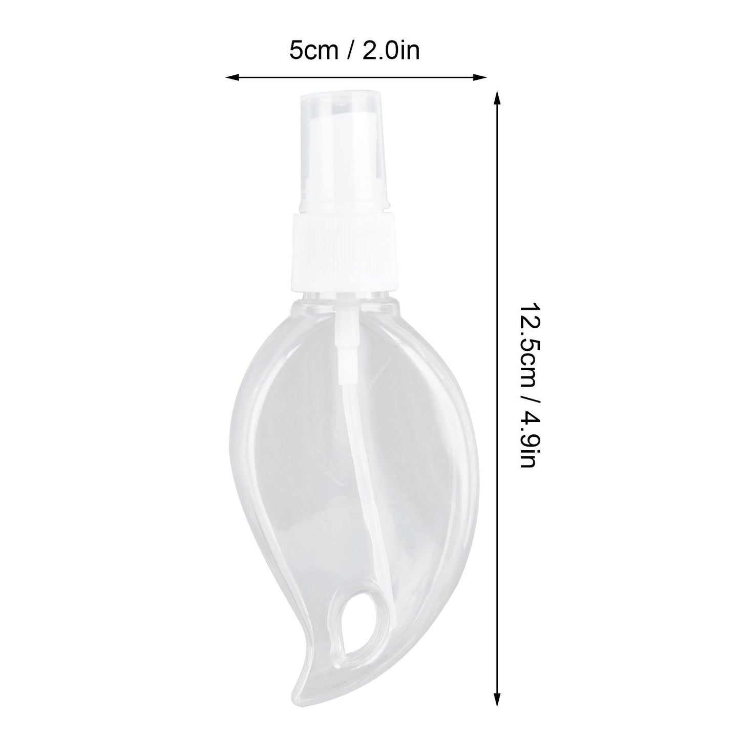 2 Pcs 50ml Travel Keychain Bottles Portable Plastic Clear Leakproof Refillable Empty Squeeze Container for V1294-YM0523-3115210217711
