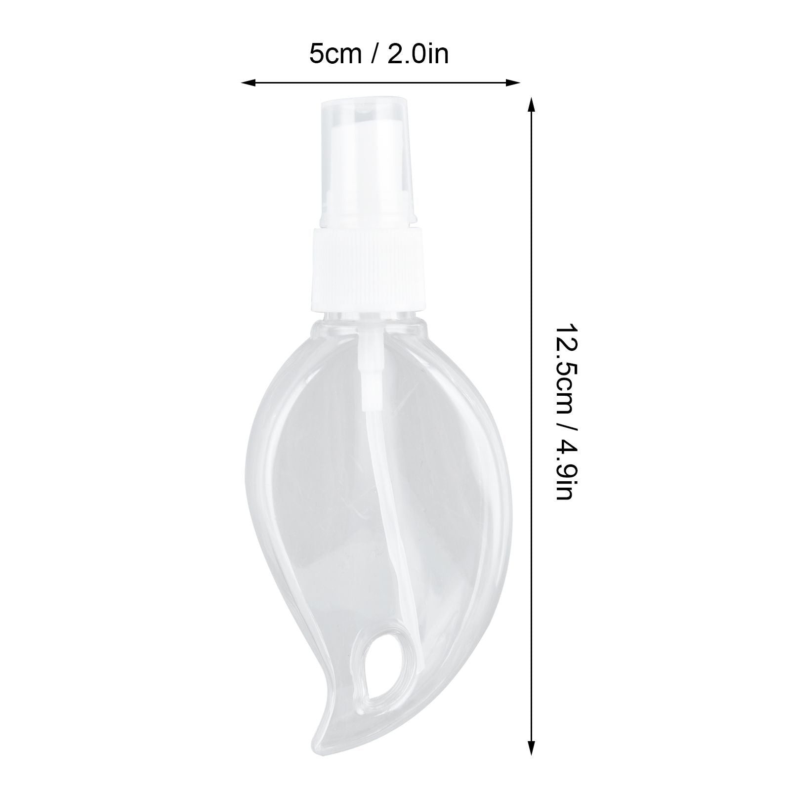 2 Pcs 50ml Travel Keychain Bottles Portable Plastic Clear Leakproof Refillable Empty Squeeze Container for V1294-YM0523-3115210217711