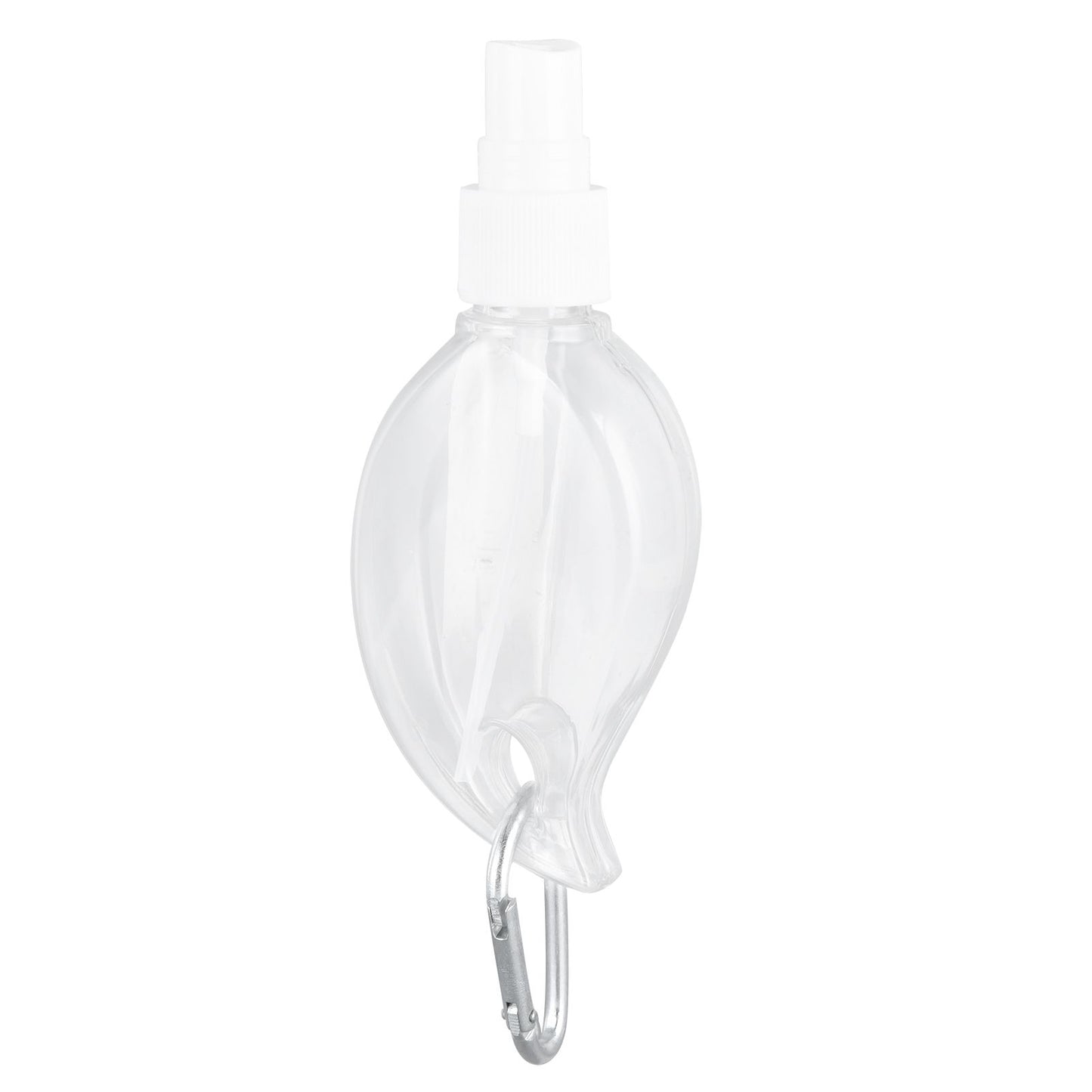 2 Pcs 50ml Travel Keychain Bottles Portable Plastic Clear Leakproof Refillable Empty Squeeze Container for V1294-YM0523-3115210217711